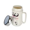 Picture of Ceramic Mug 400ml  tea cup coffee cup coffee mug Panda Ceramic Coffee Mug panda tea cup Glass Mirror Lid mug Glass Mirror Lid cup